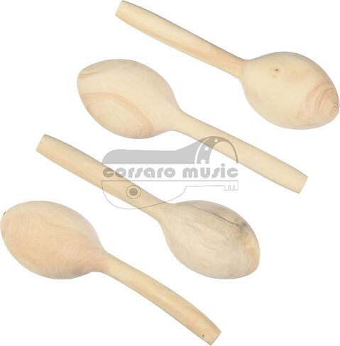 ملاعق خشب البقس الموسيقية من تركيا (مجموعة من 4) in Kuwait