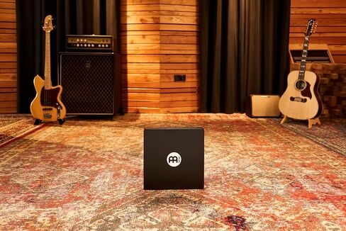 Meinl Percussion TCAJ1BK Compact Rubber Wood Travel Cajon, Black in Saudi Arabia
