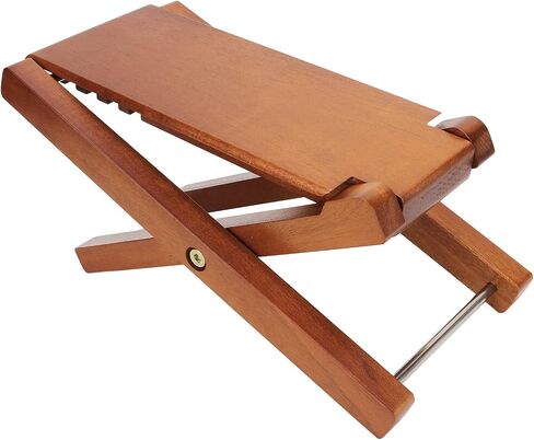 Wooden Guitar Footrest,Adjustable Height Foldable Guitar Foot Stool for Guitar Player Performance (Ashtree Wood) in Saudi Arabia