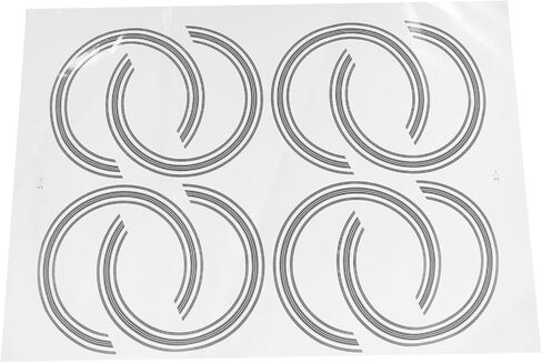Toyvian 8pcs Guitar Sticker Guitar Decals Inlay Sound Hole Decal Stickers for Guitar Sound Hole Guitar Soundhole Sticker Guitar Decals Acoustic Decorate Paper 3d Self-adhesive in Saudi Arabia