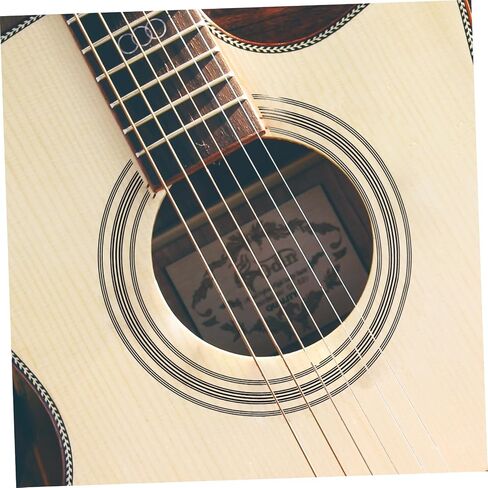 Toyvian 8pcs Guitar Sticker Guitar Decals Inlay Sound Hole Decal Stickers for Guitar Sound Hole Guitar Soundhole Sticker Guitar Decals Acoustic Decorate Paper 3d Self-adhesive in Saudi Arabia