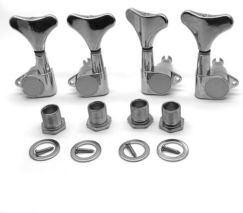 2R2L Electric Bass Guitar Sealed Tuning Pegs Tuners Machine Heads Tuning Keys/Buttons Guitar Parts Machine Head Tuners for Precision Bass and Jazz Bass (2R2L Black) in Kuwait