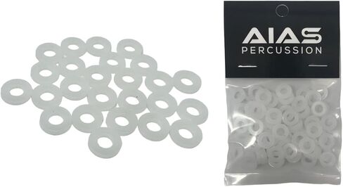 AIAS Nylon Tension Rod Washers (White, 100 Pack) in Kuwait