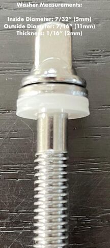 AIAS Nylon Tension Rod Washers (White, 100 Pack) in Kuwait