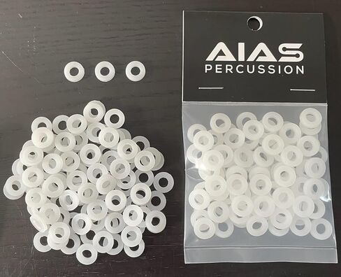 AIAS Nylon Tension Rod Washers (White, 100 Pack) in Kuwait