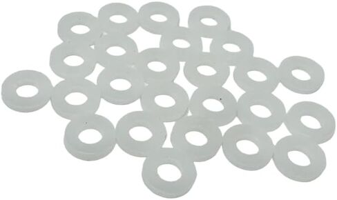 AIAS Nylon Tension Rod Washers (White, 100 Pack) in Kuwait