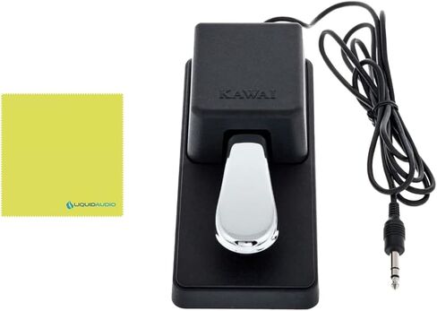 بيانو رقمي محمول Kawai ES120 مكون من 88 مفتاحًا، حزمة رمادية فاتحة مع دواسة مخمد Kawai F-10H وقطعة قماش سائلة لتلميع الصوت in Saudi Arabia