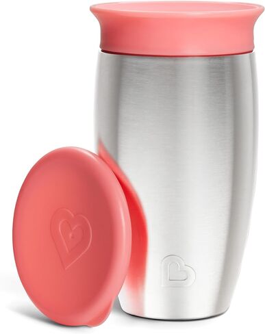 Munchkin® Miracle® 360 Toddler Sippy Cup, Spill Proof, 10 Ounce, Stainless Steel, Blue in Kuwait