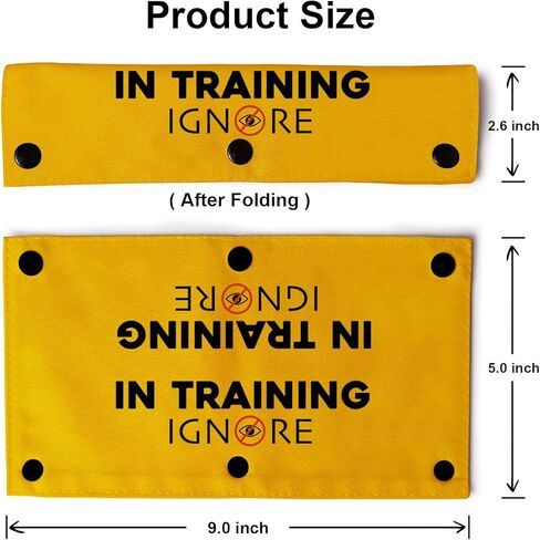 YROVWENQ Do Not Pet Dog Leash Wrap Yellow for Dogs Rope with Message - Hilarious Gift Idea for Pet Birthdays and More (Working Dog Do Not Pet Sleeve) in Saudi Arabia