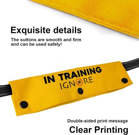 YROVWENQ Do Not Pet Dog Leash Wrap Yellow for Dogs Rope with Message - Hilarious Gift Idea for Pet Birthdays and More (Working Dog Do Not Pet Sleeve) in Saudi Arabia