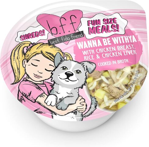 Weruva Best Fido Friend Fun Size Meals, Natural Wet Dog Food, We Be Jammin, 2.75oz Cup (Pack of 12) in Kuwait