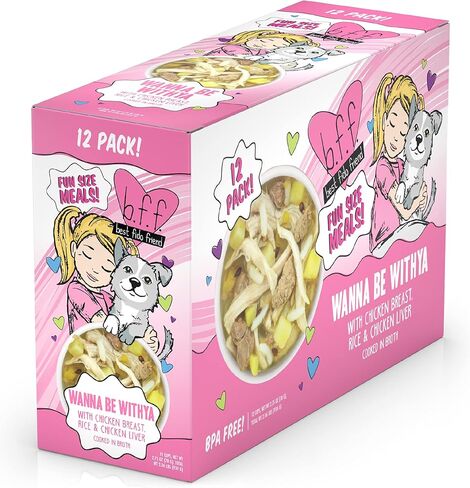 Weruva Best Fido Friend Fun Size Meals, Natural Wet Dog Food, We Be Jammin, 2.75oz Cup (Pack of 12) in Kuwait