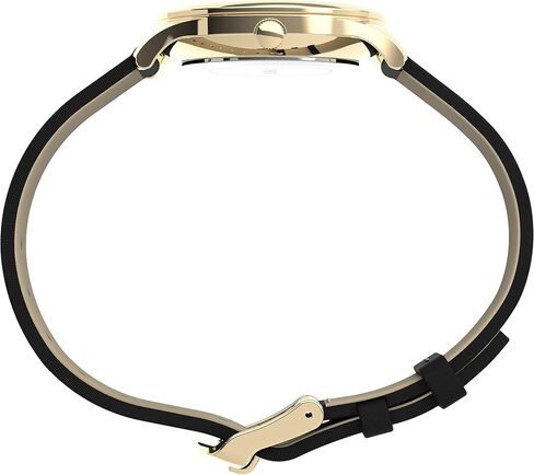 Timex Women's Starstruck 32mm Watch – Rose Gold-Tone Case White Dial with Gray Leather Strap in Saudi Arabia