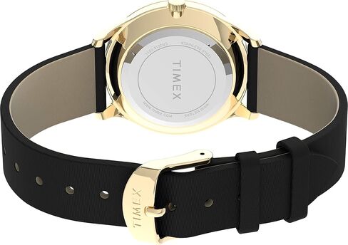 Timex Women's Starstruck 32mm Watch – Rose Gold-Tone Case White Dial with Gray Leather Strap in Saudi Arabia