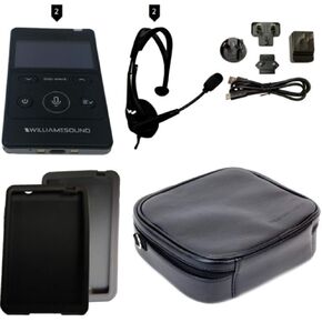 Williams AV DWS PCS 2 400 Digi-Wave Personal Communication System, Includes: (2) DLT 400 Transceivers, (2) MIC 144 Headset Microphones, (1) DW ACC PAC4 and CCS 043 System Carry Case