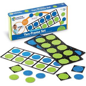 Learning Resources Connecting Ten-Frame Trays, 165 Pieces