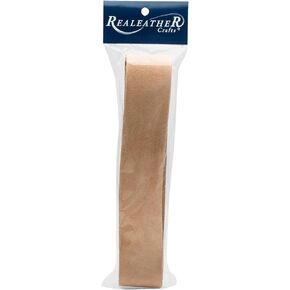 Realeather, Black Leather Strip, 1.5"x42"