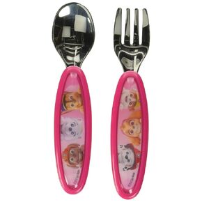 Playtex Mealtime Paw Patrol Utensils for Boys Including 1 Spoon and 1 Fork(Pack of 1)