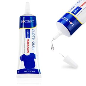 Clear Permanent Fabric Glue - Strong, Washable, No-Sew Liquid Stitch Fabric Glue for Crafts and Repairs