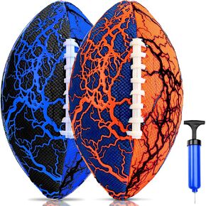 Jasonwell Pool Beach Water Football - 2Pack Strong Grip Waterproof Football for All-Weather Play Pool Toys Beach Games Outdoor Sports Toy Christmas Birthday Gifts for Kids Boys Teens Adults in Saudi Arabia