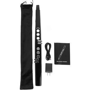 Digital Wind Instrument, 13 Tones Electric Blowpipe, Electronic Saxophone Blowpipe, Rise and Fall Button Wind Instrument US Plug 100‑240V