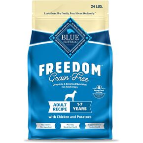 Blue Buffalo Freedom Grain Free Natural Adult Dry Dog Food, Chicken 24-lb in Kuwait