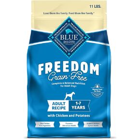 Blue Buffalo Freedom Grain Free Natural Adult Dry Dog Food, Chicken 24-lb