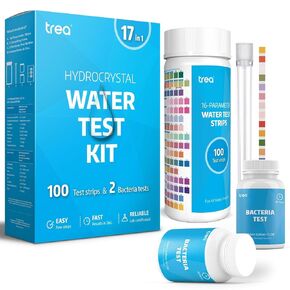TREA 17 in 1 Drinking Water Test Kit - Comprehensive Water Quality Analysis Includes pH, Hardness, Chlorine, Fluoride, Lead, Iron, Copper, Coliform Bacteria and More for Home Tap and Well Water