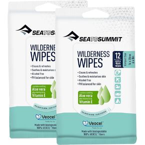 Sea to Summit Wilderness Wipes Rinse-Free Shower Wipes, 2-Pack
