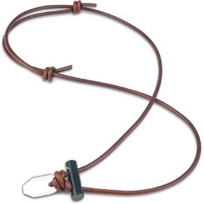 NexLand Outdoors FNL Ceramic Fire Starter Necklace Leather Cord