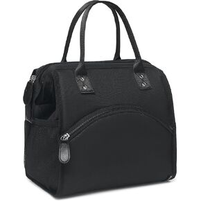FlowFly Insulated Lunch Bag Wide-Open Lunch Box Large Tote Leakproof Cooler with Drink Holder and Multi Pockets for Women Men Adult Kids Work Picnic Travel Beach Hiking, Leopard in Kuwait