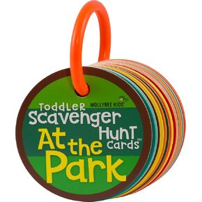MOLLYBEE KIDS Outdoor Toddler Scavenger Hunt Cards at The Park, Gifts for Ages 2+