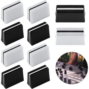 10pcs Fader Caps, Fader Caps Mixer Slider Fader Knobs for Pioneer DJM350, 400, 500, 700, 750, 800, 850, 900NEXUS, 900SRT, 900NXS2, 2000, 2000nexus Easy to Install (Black, White)