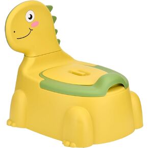 Dinosaur Travel Potty Toilet Training Seat Toddler Portable Toilet with Non-Slip Rubber Mat Backrest for Boys Girls Kids Toddler Children Pink