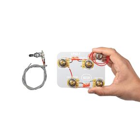 920D Custom Les Paul Wiring Harness with 3-way Switch and 4 Long Shaft Pots