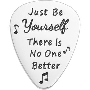 Guitar Pick Inspirational Gifts For Music Lover Fans Girls Boys Stainless Steel Guitar Picks
