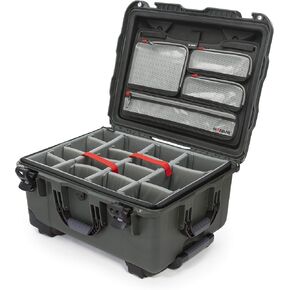Nanuk 950 Waterproof Hard Case with Lid Organizer and Padded Divider - Orange, 950-6003