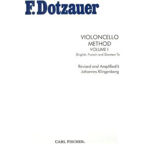 Dotzauer Violoncello Method Volume 1 (Cello)