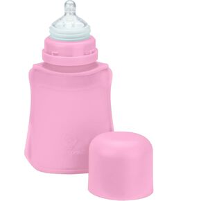 Green Sprouts Sprout Ware Baby Pocket Made from Silicone and Plants (5 oz.), Non-Toxic Silicone Plant-Based Plastic Baby Pocket Without BPA, BPS, BPF, Pink