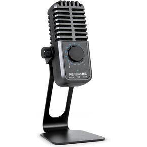 IK Multimedia iRig Stream Mic Pro Microphone with Integrated Audio Interface for iPhone, iPad, Android, USB Computer, Perfect for Podcast, Singing, Recording and Gaming