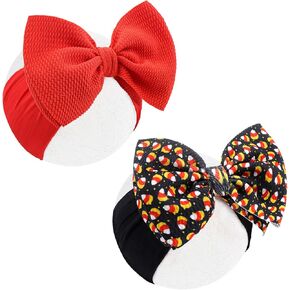 4th of July Baby Girl Bows Headbands Baby Wraps Bows Wide Headbands for Toddler Hair Accessories Infant Baby Hair Bows Newborn Gifts American Flag