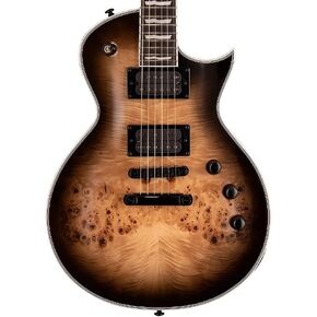 ESP 6 String LTD Deluxe EC-1000 Electric Guitar, Black Natural Burst, Right, (LEC1000BPBLKNB)