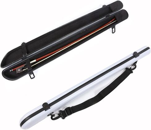 Hard Shell Bow Case for 2pcs Violin/Viola/Cello Bow with Adjustable Shoulder Strap Bow Bag Strong Light Bow Case for 6pcs Violin/Viola/Cello Bow (White) in Saudi Arabia
