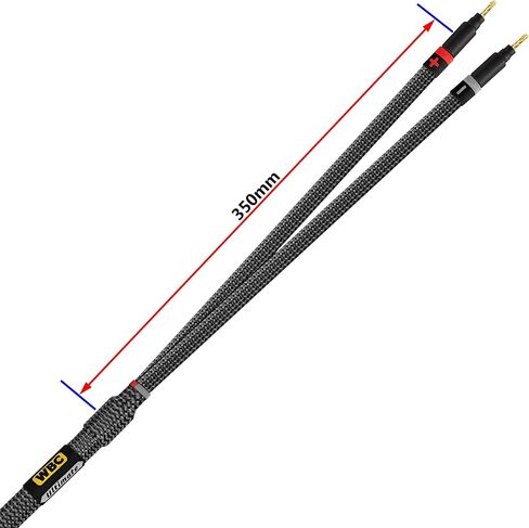 أفضل الكابلات في العالم بطول 6 أقدام - 7 AWG - OFC فائق النقاء - زوج كابل مكبر صوت HiFi فائق الجودة مع سدادات الموز الذهبية Eminence وسترة تويد كربونية in Saudi Arabia
