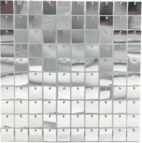 24 Sequin Panels for Sequin Wall - New Interlocking Design | Shimmer Wall, Sequin Backdrop, Events, and Advertising Signs (Iridescent) in Saudi Arabia