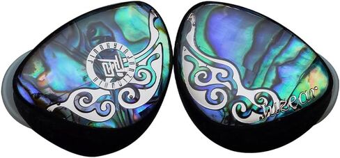 HiFiGo Juzear Butterfly 61T 1DD+6BA IEMs، محرك HiFi 1 ديناميكي و6 سماعات أذن هجينة متوازنة داخل الأذن مع قناة صوتية ناعمة (3.5 ملم) in Kuwait