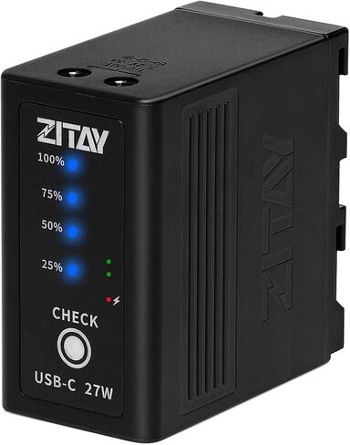 ZITAY 4-Channel USB C محطة شحن سريعة مع PD 65W طقم مهايئ شاحن سريع لسوني NP-F550، NP-F750، NP-F770، NP-F970 بطاريات in Kuwait