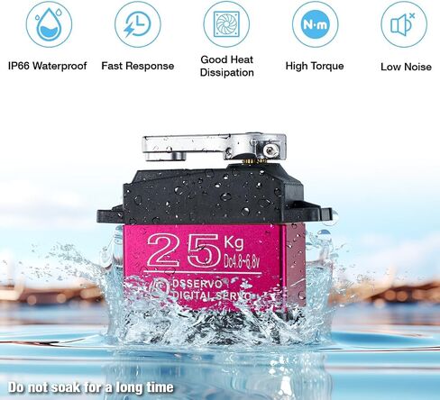 DS3235 35kg Digital RC Servo High Torque All Metal Gear Coreless Motor Waterproof Servo Motors for RC Robot, Car, Truck (Control Angle 270°) in Kuwait