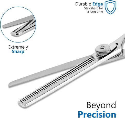 Professional 4.5-Inch Thinning Shears - Small Dog Grooming Scissors for Dogs' Faces and Eyes - Sharp & Durable - Ideal for Tight Spaces and Detailed Grooming - Pet and Cat Grooming Supplies in Saudi Arabia