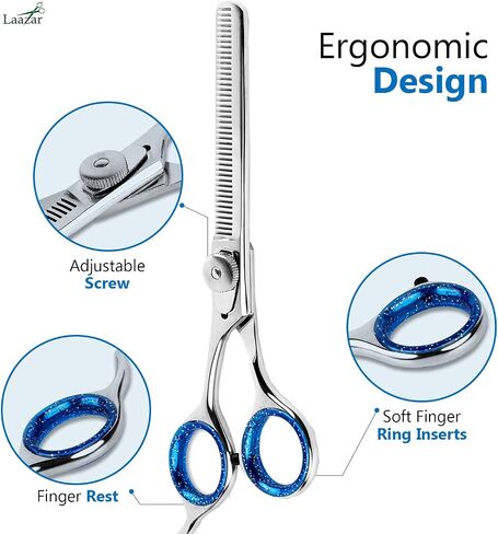 Professional 4.5-Inch Thinning Shears - Small Dog Grooming Scissors for Dogs' Faces and Eyes - Sharp & Durable - Ideal for Tight Spaces and Detailed Grooming - Pet and Cat Grooming Supplies in Saudi Arabia